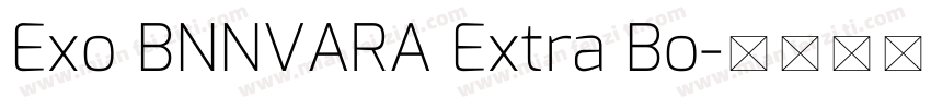 Exo BNNVARA Extra Bo字体转换